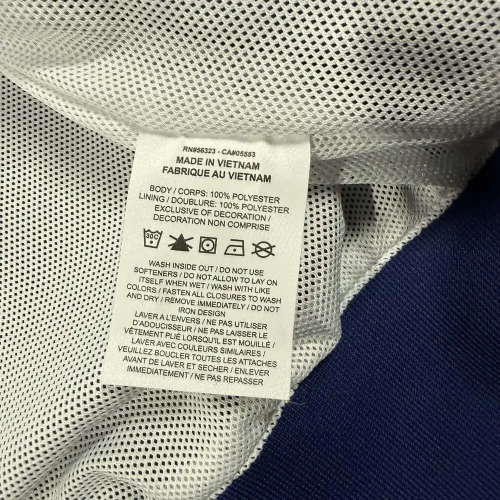 Nike Windrunner Woven Linen Jacket Blue White Size L HJ2040-100